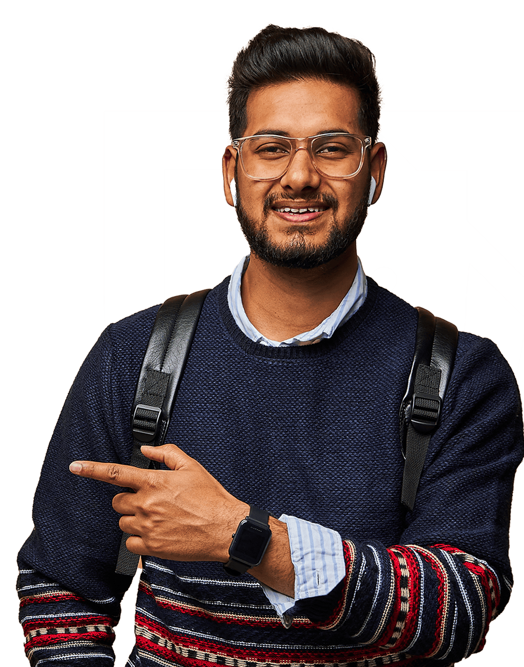 Student with verification documents